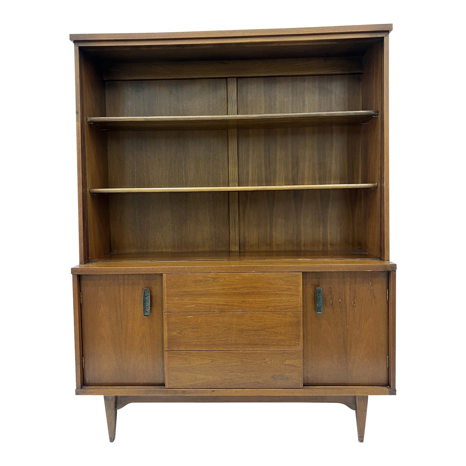 Vintage MCM Bookshelf/Breakfront Chairish