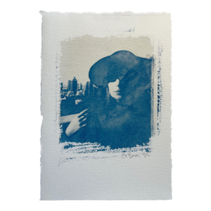 1995 Cyanotype "Portrait Above New York #62325 - 1” by CKB -