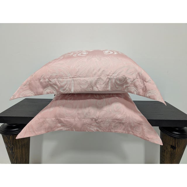 Pink Bedspread and Cushion Set from Frette, Set of 3 For Sale - Image 8 of 17