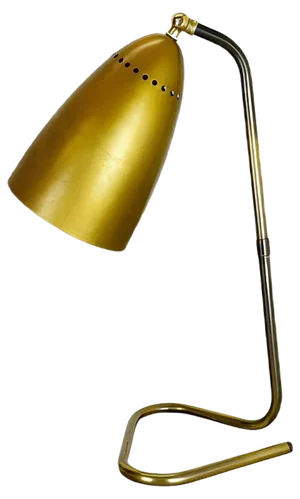 Hollywood Regency Austrian Brass Table Light in the Style of Kalmar, 1950s