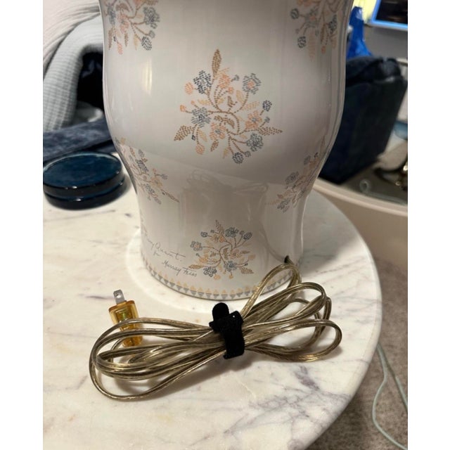 Late 20th Centruy Mary Quant for Murray Feiss Floral Ceramic Lamp Base For Sale - Image 12 of 12