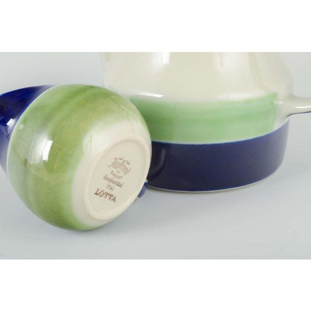 Coffee Pot with Sugar Bowl and Cream Jug from Rörstrand, 1970s, Set of 3 For Sale - Image 4 of 5