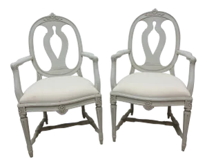 Chairs Arm Swedish Gustavian