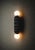 Navazi Medium Wall Lamp in Scorched Coal Ceramic and Glass by Svitanok For Sale - Image 4 of 18