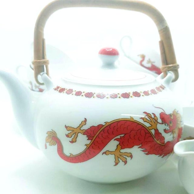 Bavarian Porcelain Dragon Tea Service, 1960s, Set of 15 For Sale - Image 10 of 13