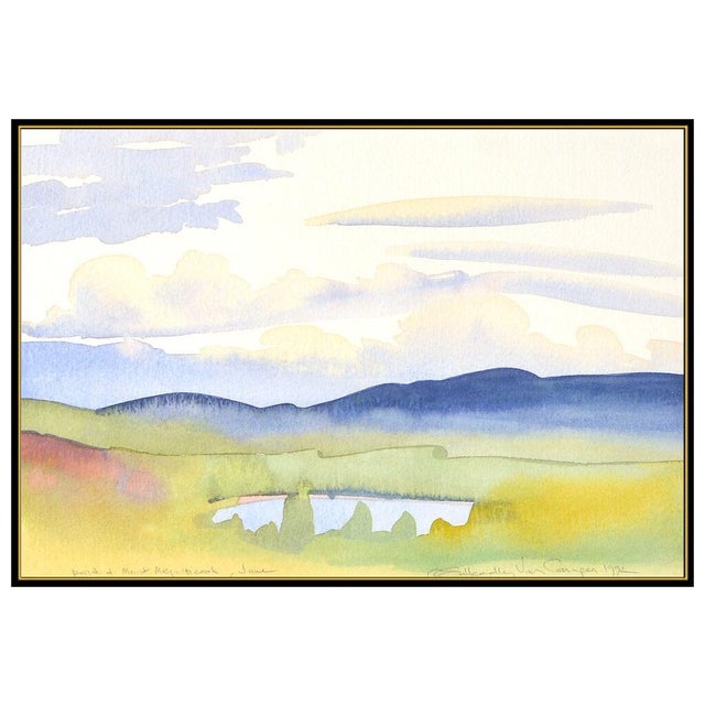 Message us to inquire about custom framing options! (Included for free with every purchase) The artwork here, "Pond and...