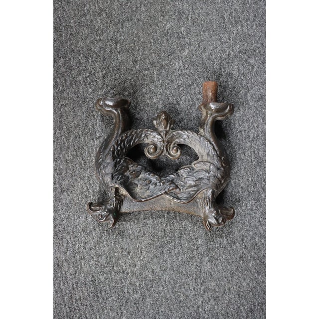 Brown Victorian Cast Iron Griffin Boot Scraper For Sale - Image 8 of 8