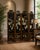 This exquisite four-panel Coromandel screen features an intricate hand-carved and hand-painted scene depicting courtly...