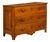 18th Century French Walnut Commode with Three Drawers and Carved Apron For Sale