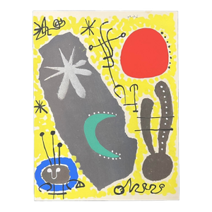 Joan Miro Abstract Art Print Mars Papier Colle From XXe Siècle (No. 6)