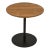 NOIR Ford Small Teak Side Table with Black Metal Base For Sale