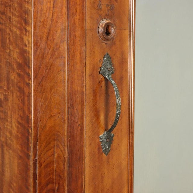 Umbertino Walnut Wardrobe with Mirrored Door For Sale - Image 6 of 11