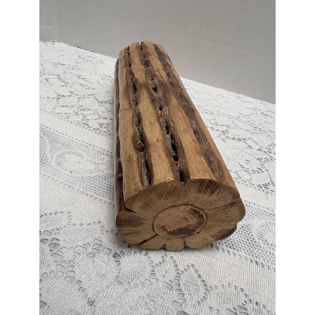 1990s Petite Wood Tribal Brazilian Rain Stick Rattle For Sale - Image 5 of 7