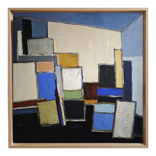 Orchestration d'Atelier- Geometric Artist Studio, Contemporary Art, Framed by Sophie Dumont For Sale