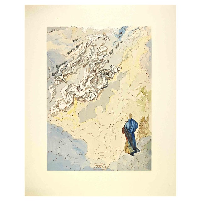 Salvador Dali, Constellation of Blessed Spirits, Woodcut, 1963 For Sale