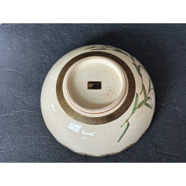 Antique Satsuma Japanese Ceramic Bowl For Sale - Image 11 of 12