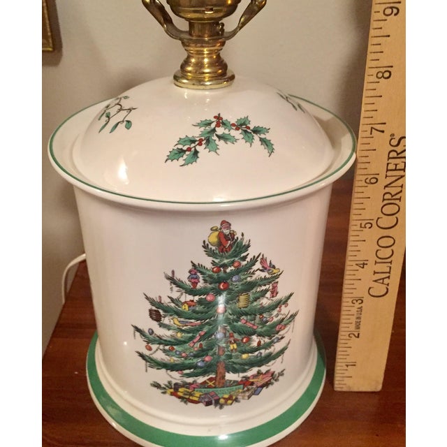 Vintage Spode Christmas Tree Table Lamp Chairish