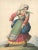 Woman in Typical Italian Costumes - Watercolor by M. De Vito - 1820 ca. 1820 c.a. For Sale - Image 3 of 3