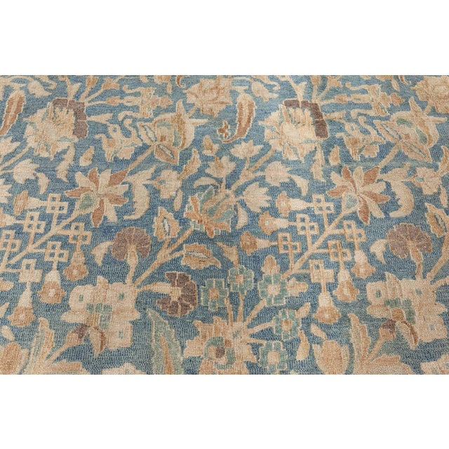 1920s High-quality Vintage Persian Khorassan Green Handmade Wool Rug For Sale - Image 5 of 10