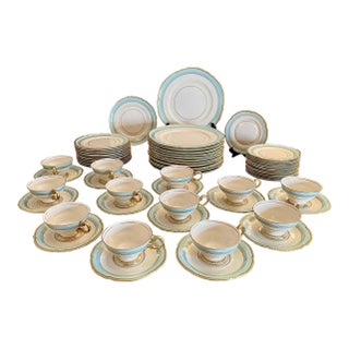 Vintage Castleton China Made in Usa Tremont Dinnerware Set for 12 1950-1962- 60 Pieces For Sale