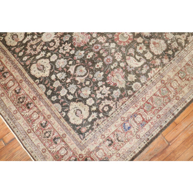 Mid 20th Century Brown Turkish Sivas Rug For Sale - Image 13 of 18
