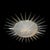 Modernist Brass Fitted Hand-Blown Murano Glass Starburst Spike Form Chandelier For Sale - Image 9 of 17