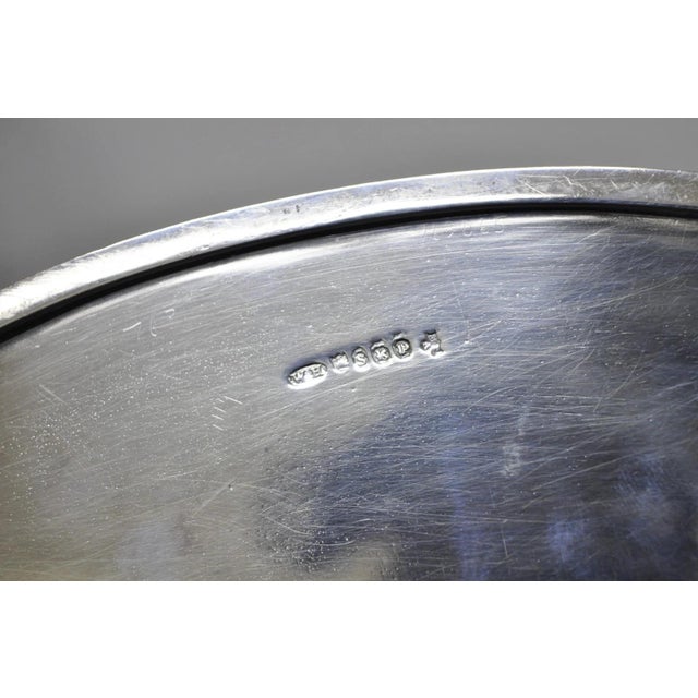 Antique English Sheffield Edwardian Silver Plated Oval Serving Platter Tray For Sale - Image 13 of 16