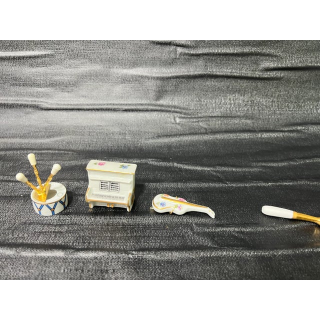 Wood Mid 20th Century Wood Glass Trinket Display Shadowbox Personal Collection Miniature Display and Limoges - 35 Pieces For Sale - Image 7 of 12