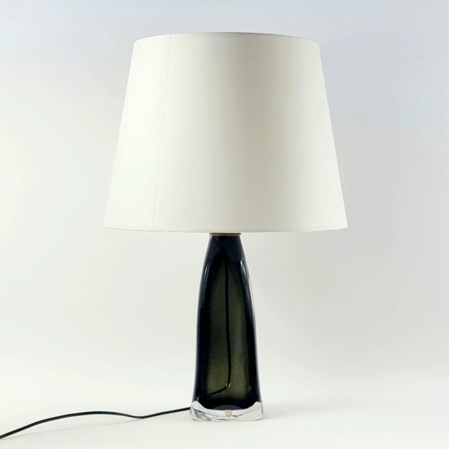 Large and elegant mid century modern scandinavian table lamp designed by carl fagerlund (model rd 1323) for orrefors...