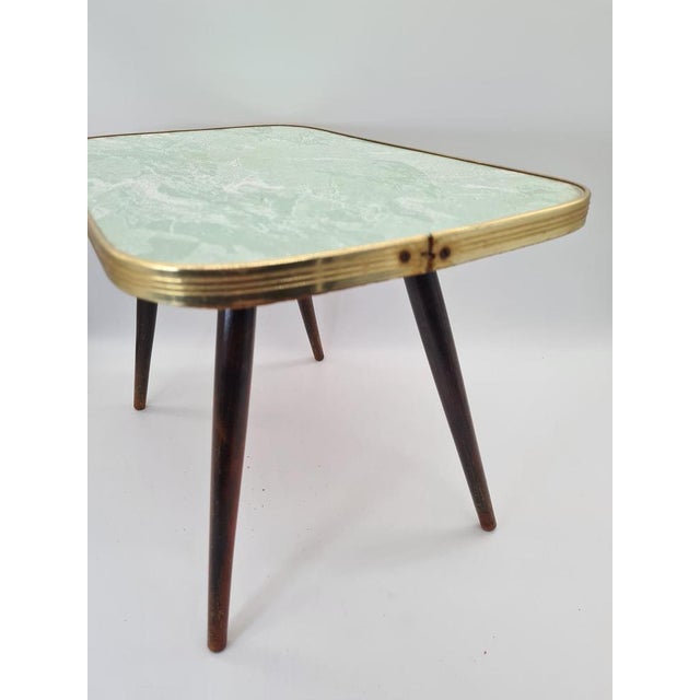 Wood Mid-Century Modern Coffee or Side Table with Laminated Top, 1960s For Sale - Image 7 of 10