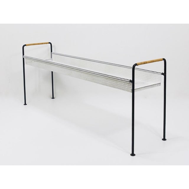 Flower Trough in Iron & Wicker attributed to Carl Auböck, 1950s For Sale - Image 10 of 16