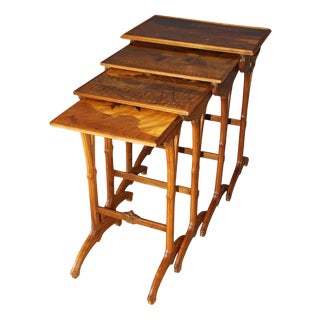 Nesting Tables by Emile Gallé, 1890s, Set of 4 For Sale