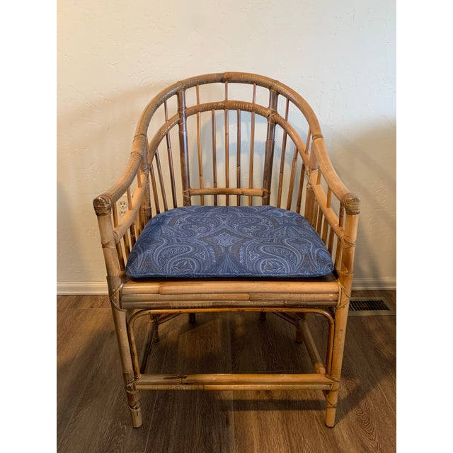 1980’s Vintage Bamboo Chairs by Milling Road division of Baker Furniture. Evokes the casual sophistication of travel in...