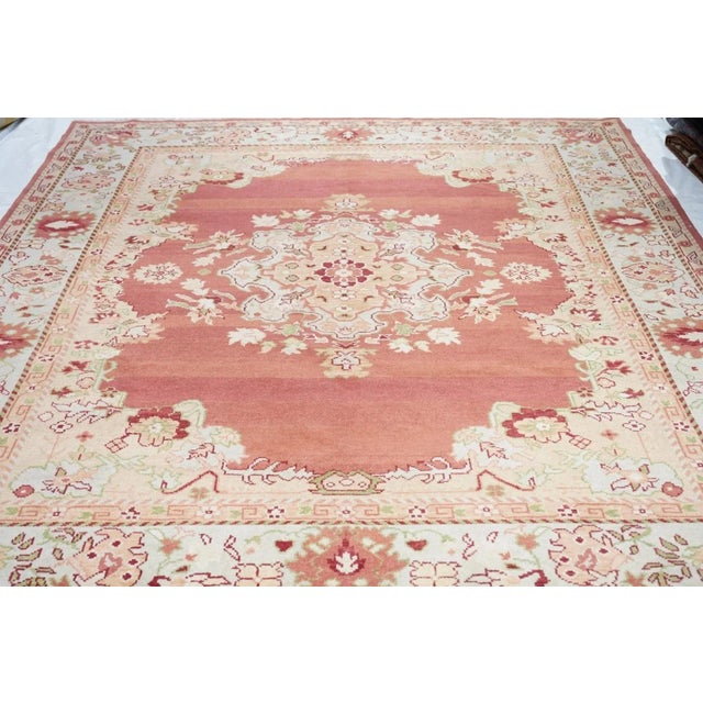 Red Oushak Rug 8' X 10' For Sale - Image 8 of 11