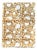 Floral Block Printed Cotton Yellow Ochre Table Runner | Lizzet Frausto For Sale