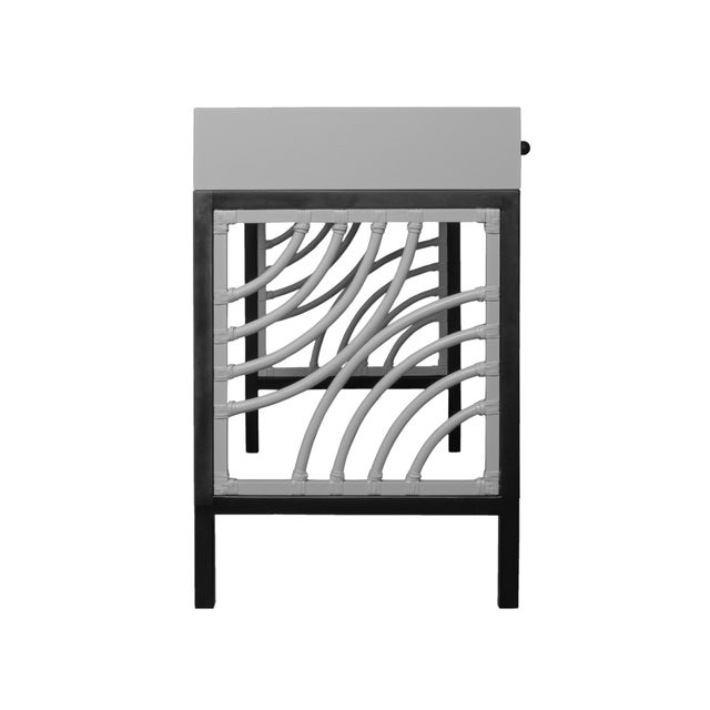 Not Yet Made - Made To Order Swirl Writing Desk - Light Gray For Sale - Image 5 of 9