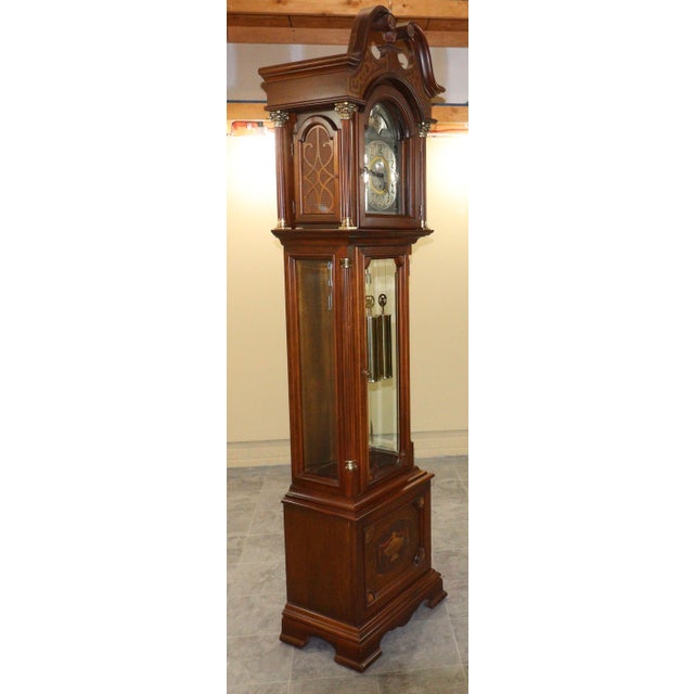 Ridgeway “Victory at Yorktown” Bicentennial Grandfather Clock, No. 680 of 1,000, 1983 For Sale - Image 4 of 17