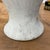 White Wide & Curved White-Grey Round Ceramic Lamp Base For Sale - Image 8 of 11