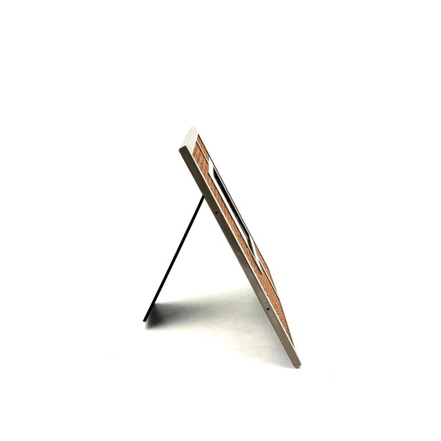 Mid-century Vienna straw picture frame in the manner of Gabriella Crespi Italy 1970s Vienna straw, brass, wood H 32 cm 32...