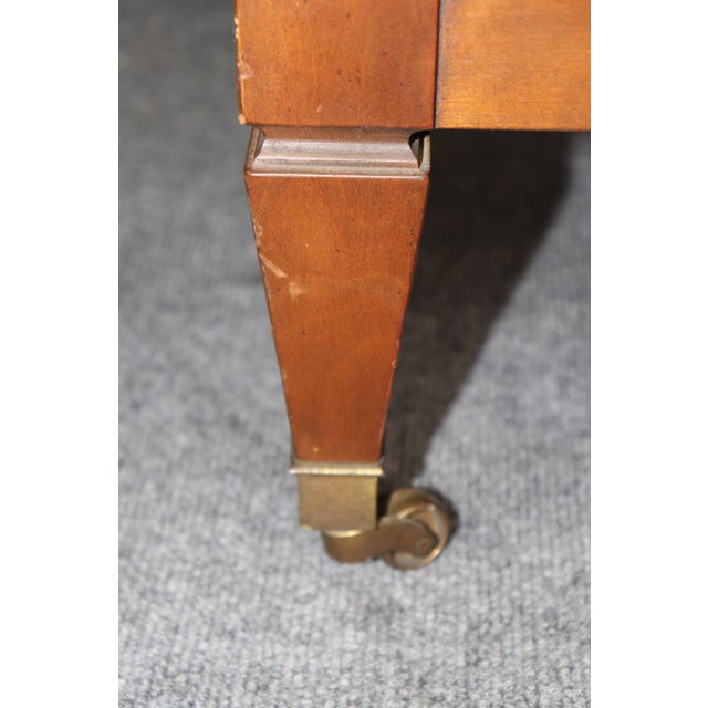 Pair of Kindel Louis XVI Directoire Style Brass Mount Commodes For Sale - Image 12 of 15
