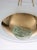 Memphis Group 1970s Mid-Century Modern French Brass & Frosted Glass Pendant Light – 24" Luxury Chandelier For Sale - Image 4 of 6