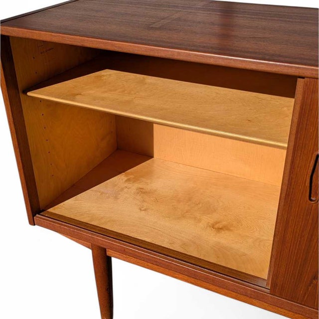 Chestnut 1960s Troeds Trio Teak Sideboard and Hutch by Nils Jonsson, Mid-Century, Danish Modern, Scandinavian For Sale - Image 8 of 18