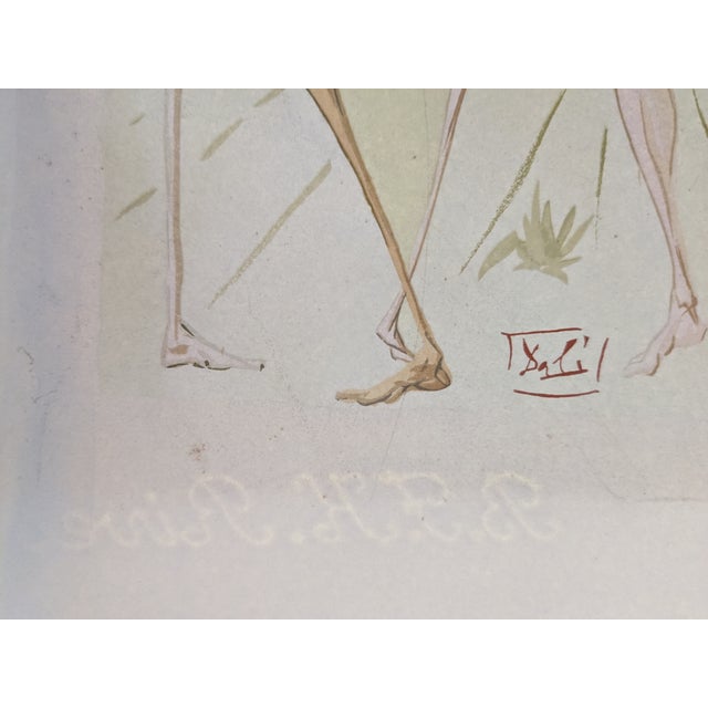 Salvador DALI - Divine Comedy Inferno 26 / The Inhabitants of Prato, 1960 Woodcut on BFK Rives paper, Signed on the plate,...