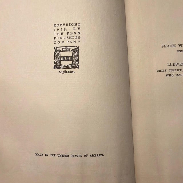 Brown Vigilantes, Plummer Gang Montana History Hoffman Birney 1st ED Dust Jacket 1929 For Sale - Image 8 of 8