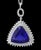 17 Carat AAA Tanzanite and Diamond Pendant or Necklace 18 Karat White Gold For Sale - Image 18 of 18