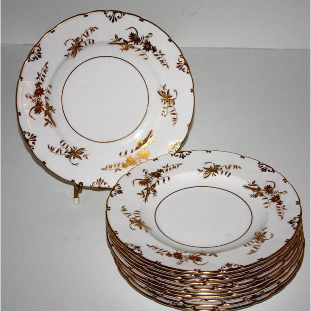 Royal Crown Derby Porcelain Royal Crown Derby "Marquis" Pattern Dinnerware - Set of 76 For Sale - Image 4 of 11