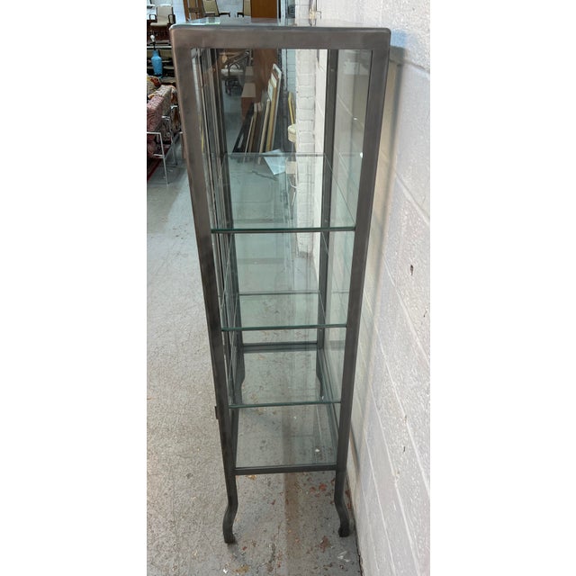 Late 20th Century Metal and Glass Doctors Display Cabinet by Dulton For Sale - Image 11 of 14