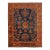 Pasargad DC Navy Blue Fine Hand Knotted Sarouk Design Rug For Sale