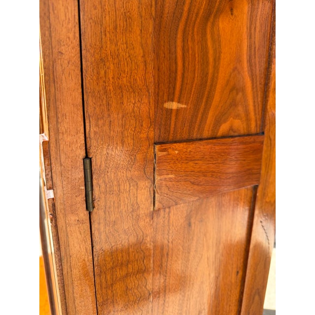 1920’s Art Deco Mahogany & Burled Walnut Bookcase For Sale - Image 11 of 11