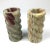 Hand Carved Cylinder Onyx Stone Candle Holders - a Pair For Sale - Image 4 of 11